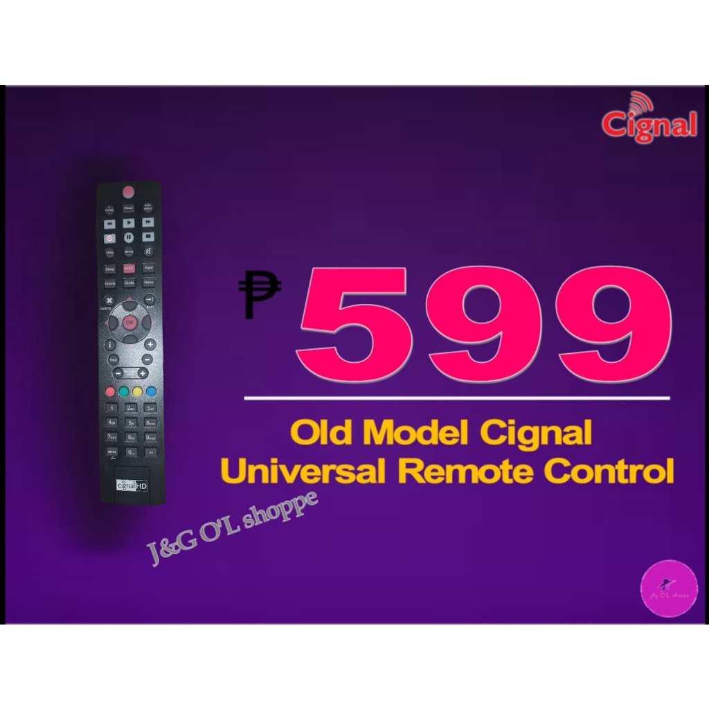 Cignal Universal Remote Control for Old Cignal Boxes Model Shopee