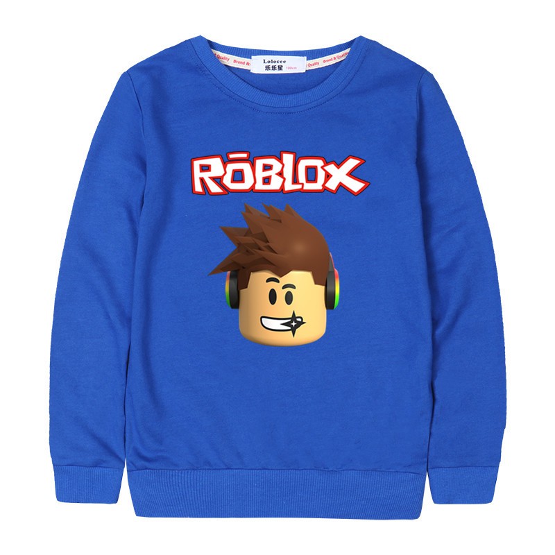 Kids Thin Cotton Sweater Roblox Cotton Pullover Boy Girl Top Shopee Philippines - sweater roblox boy