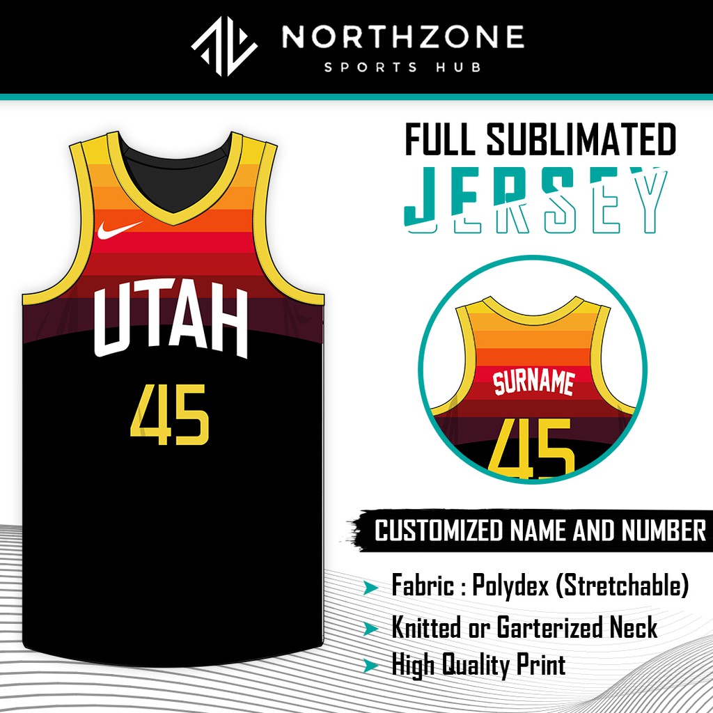 NBA Utah Jazz "Dark mode" City Edition Full Sublimation jersey (TOP