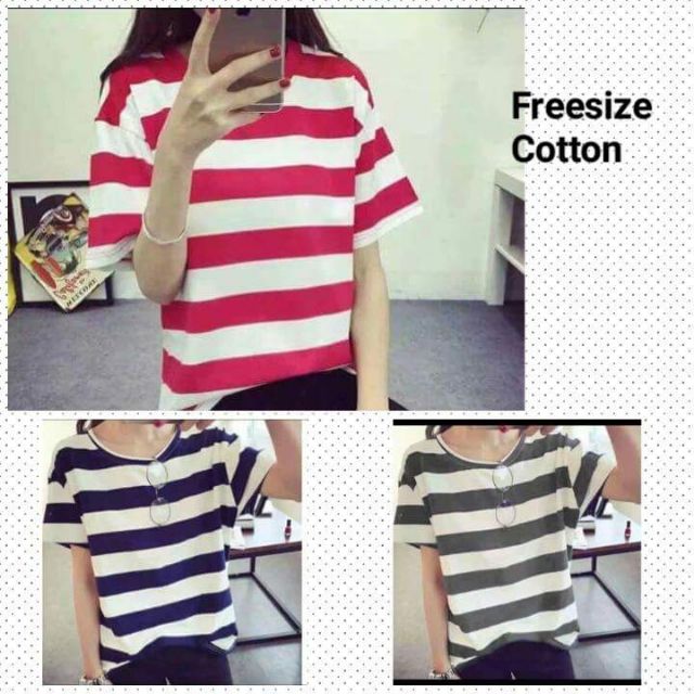 KOREAN STRIPES SHIRT | Shopee Philippines