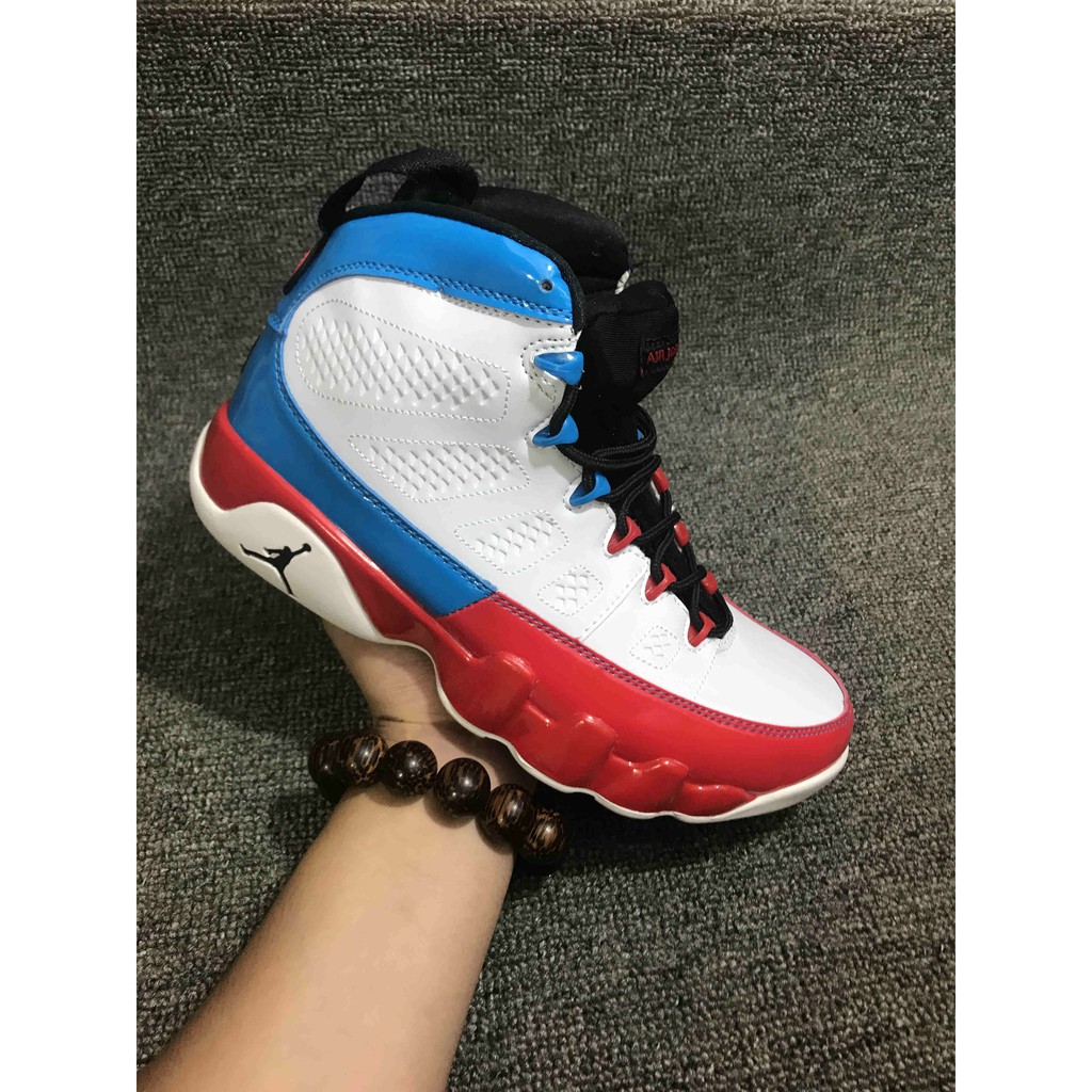 jordan 9 red and blue