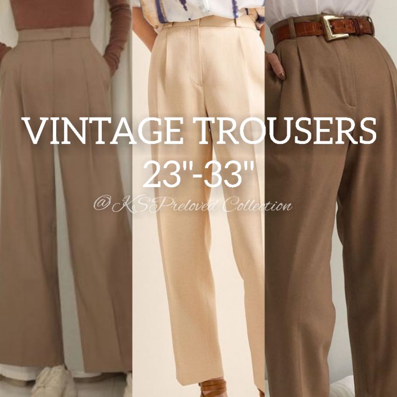 Preloved Trouser | Vintage Outfit | Office Pants for Women & Men ...