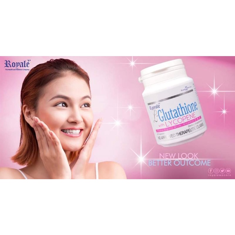 royale pinkish glow glutathione