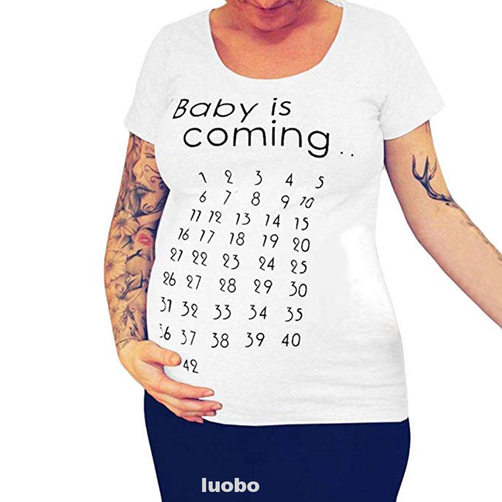 maternity countdown shirt