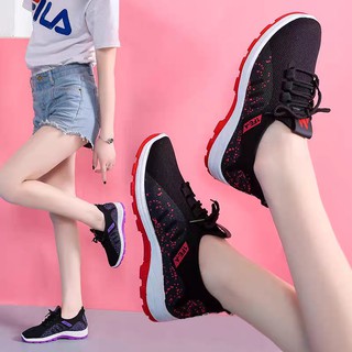 Korean Fashion Rubber Shoes For Women Low Cut  Running Breathable Shoes 800
