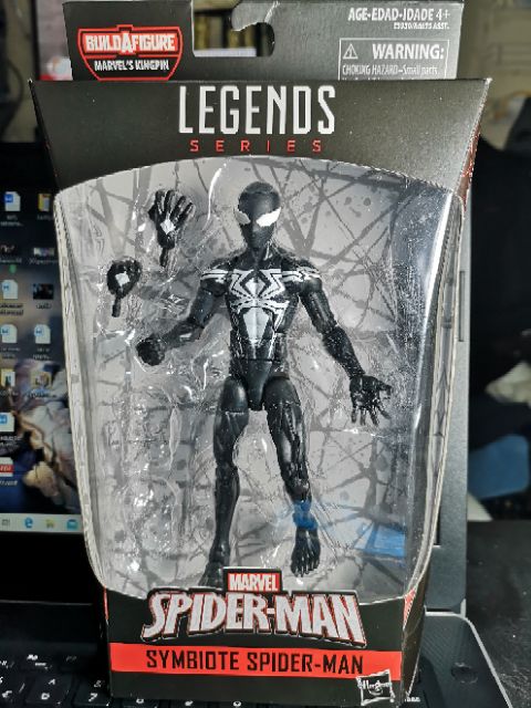 symbiote spiderman action figure