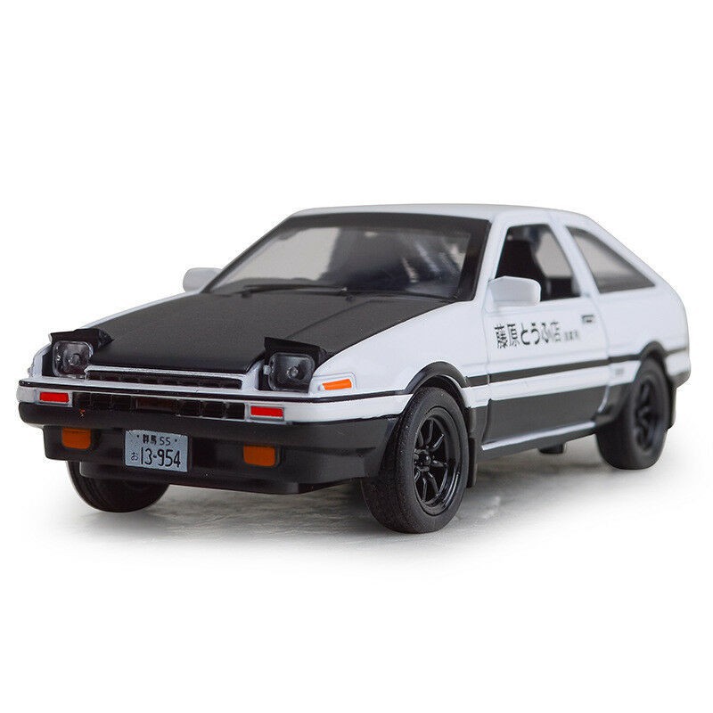 New 1 28 Initial D Toyota Trueno Ae86 Diecast Model Car Toy Sound Light Gift Shopee Philippines