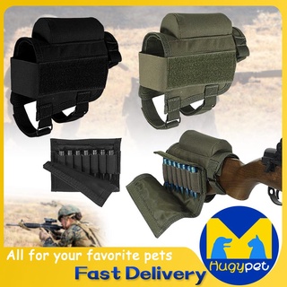 Adjustable Tactical Buttstock Rifle Cheek Rest Pouch Bullet Holder Bag Case FS3 
