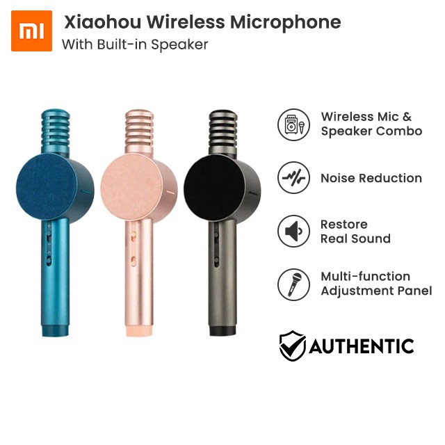 handheld microphone with built in speaker