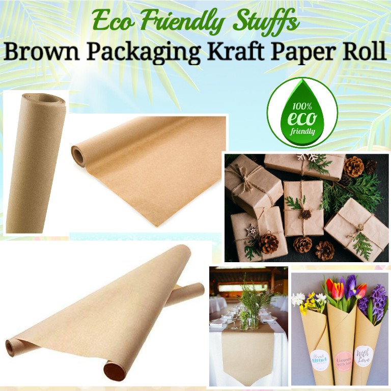 Brown Packaging Kraft Paper Roll Shopee Philippines
