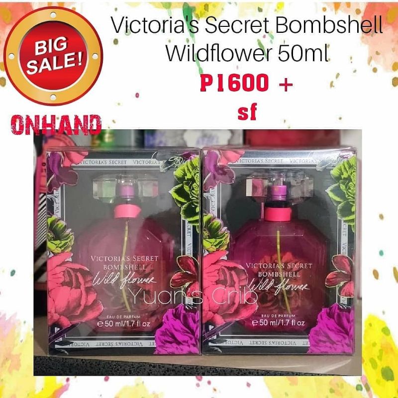 Victorias Secret Bombshell Wild Flower Eau De Parfum 50ml Shopee Philippines 