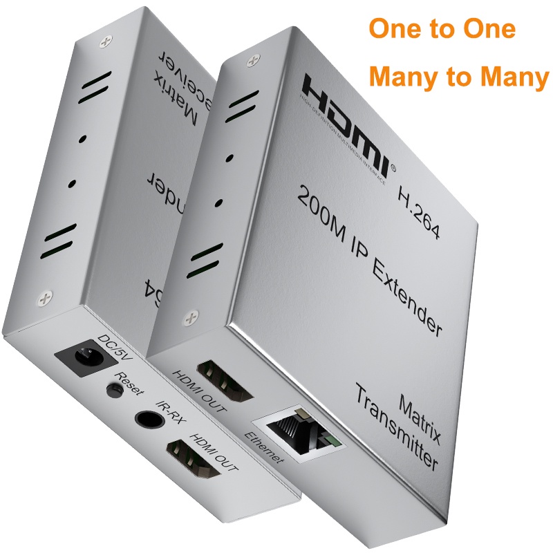 1080p 200m IP HDMI Extender Network Matrix By CAT5e CAT6 RJ45