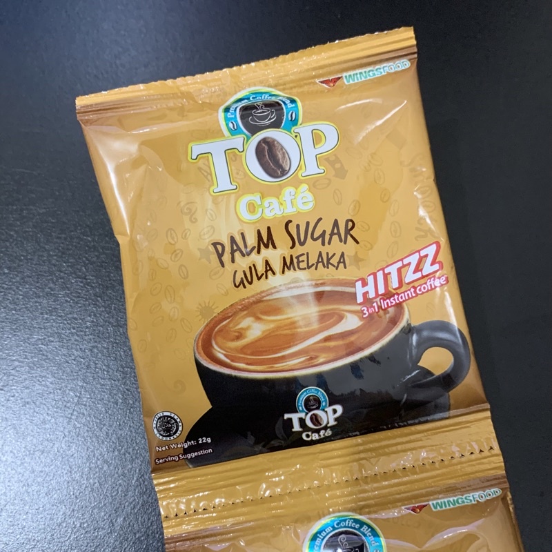 Top Cafe Palm Sugar Gula Melaka Coffee SOLD PER PIECE Shopee Philippines