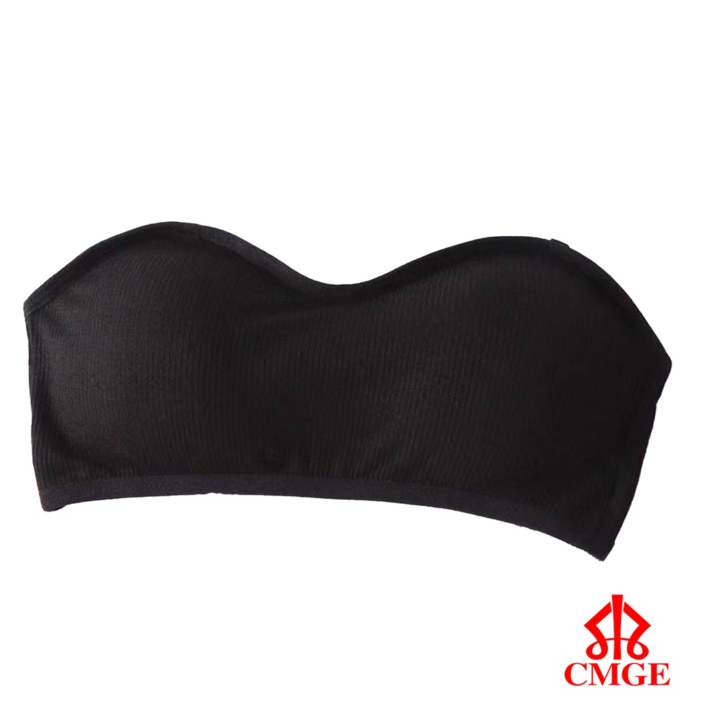 CMGE Br72 Women Underwear Tube Thin Bra Cotton Bra One Size (4065Kg