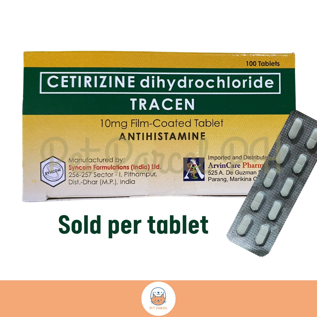 Tracen tablet for Dogs & Cats itching (sold per tablet) Shopee