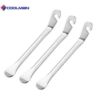 VORCOOL Bike Tire Lever 3pcs Steel Tire Levers Bike Curved Tyre Lever Pry Bar Remover Repair Wrench Tool