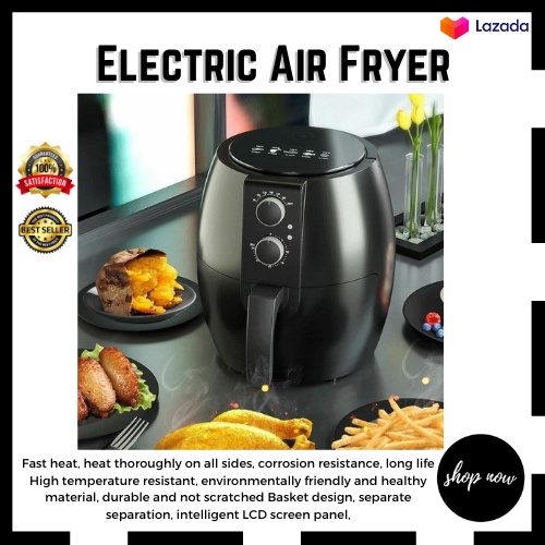 Original 4.5L Air Fryer Large Oilless Cooker with Detachable Dishwasher
