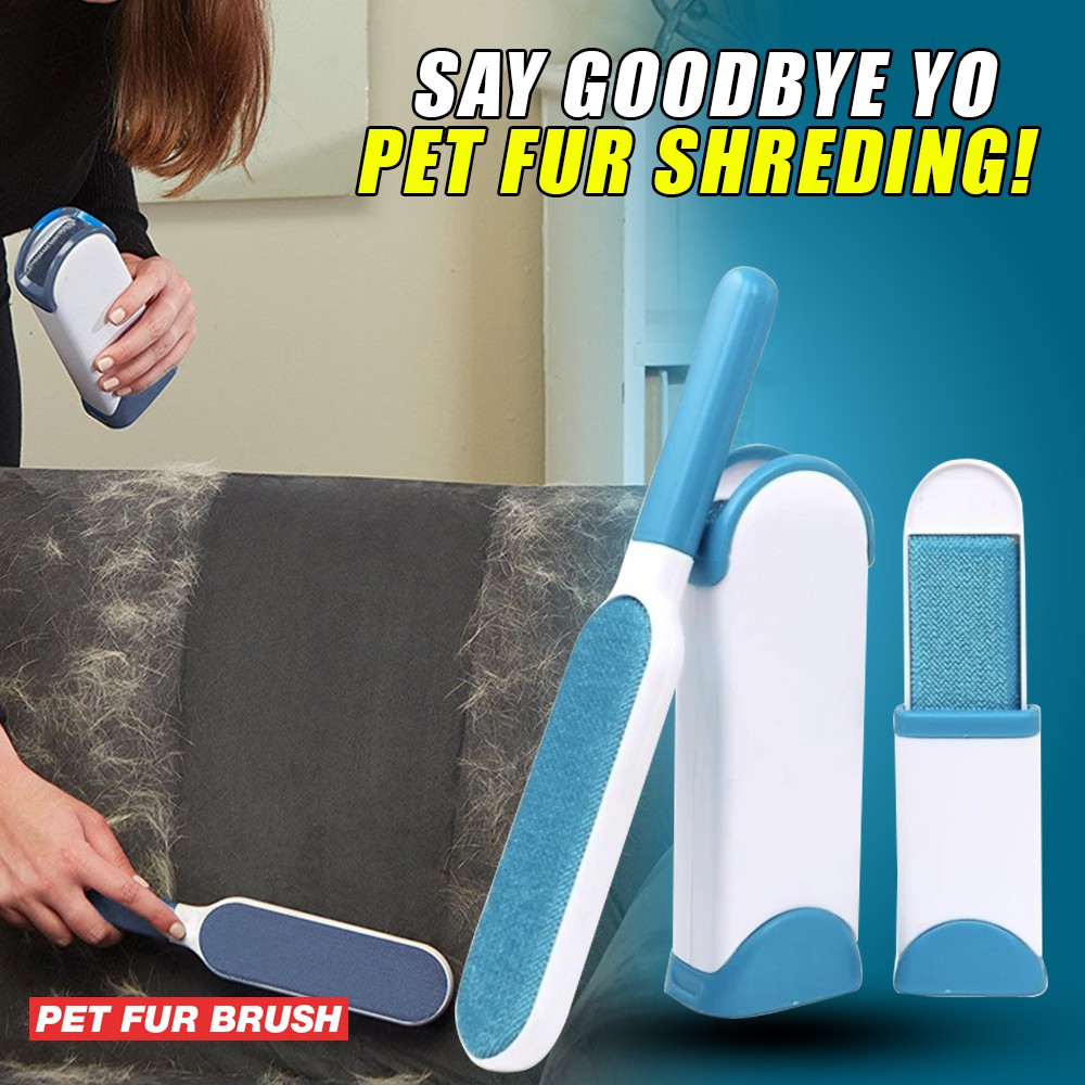 Easy And Durable Pet Hair Brush Double Lint Remover Fur Scrub Brushes Magic  Clean Brush | Shopee Philippines