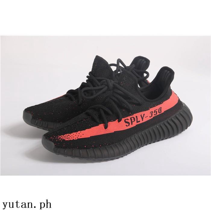 yeezy boost black red