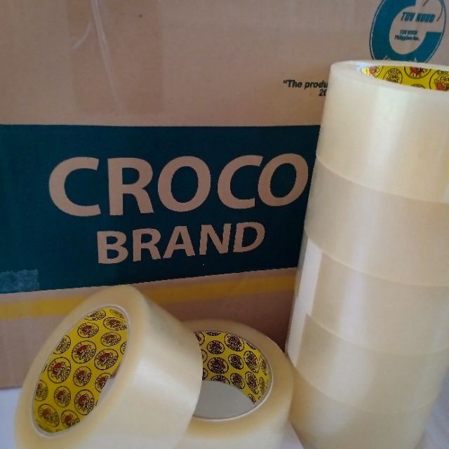 CROCO Crocodile Packaging Tape 2" x 90 yards 120pcs. per box (clear or