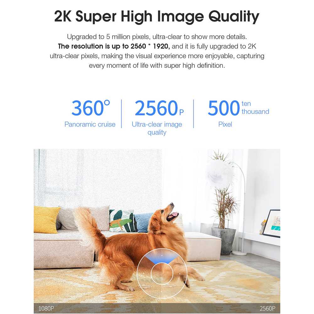 2k Clear View Clear PTZ WiFi Wireless IP Camera Indoor CCTV Security Surveillance Xiaovv #5