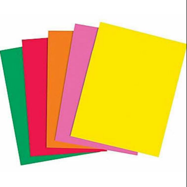Vellum Board 100pcs (Neon Colors) 190gsm Imported Shopee Philippines