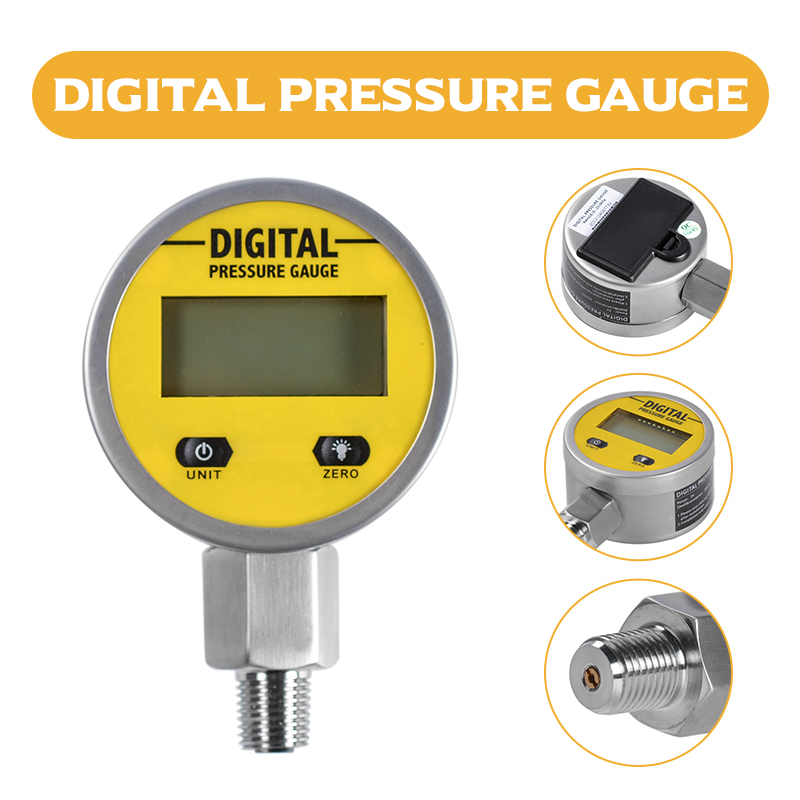Pressure Gauges Digital Display Oil Pressure Hydraulic Pressure Test