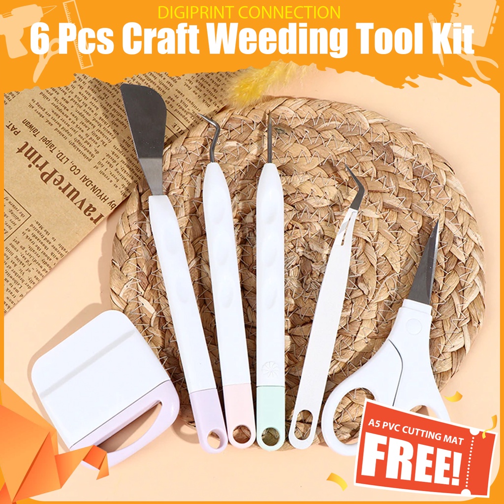 6pcs Craft Weeding Tool Kit Vinyl Weeding Tools Set Precision Craft
