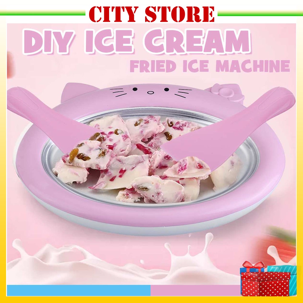 Fried Yogurt Machine ，Household Small Ice Maker Children Fried ice Cream roll Machine Yogurt Maker