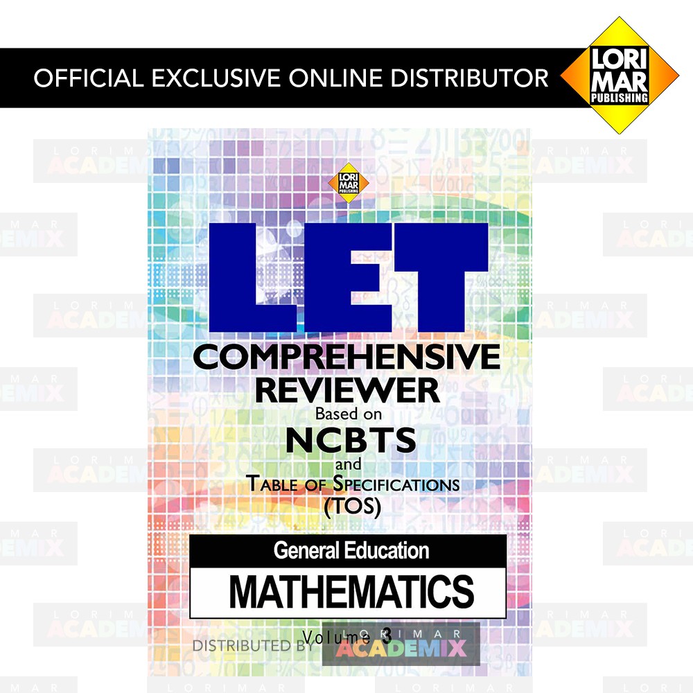 LET COMPREHENSIVE REVIEWER, MATHEMATICS NCBTS | Shopee Philippines