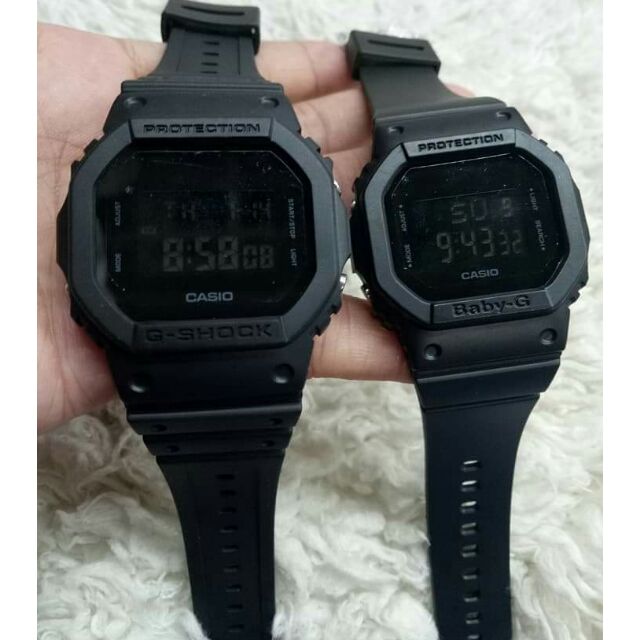 DW5600 GShock and Baby-G Couple Watch 