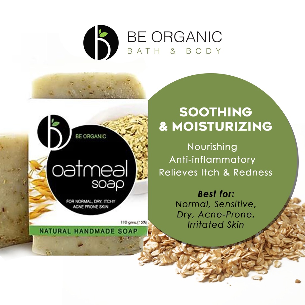 Be Organic Oatmeal Calming Soap 110g Shopee Philippines