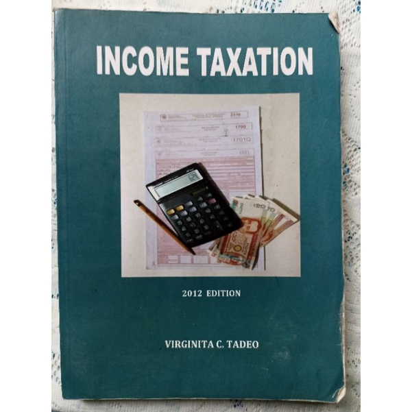 Taxation book by Tadeo Shopee Philippines