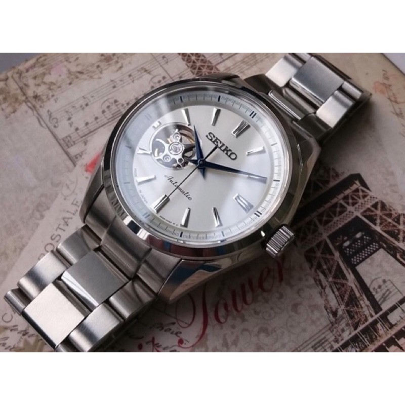 Seiko PRESAGE SARY051 Open Heart Automatic Stainless Steel Watch White Dial  | Shopee Philippines