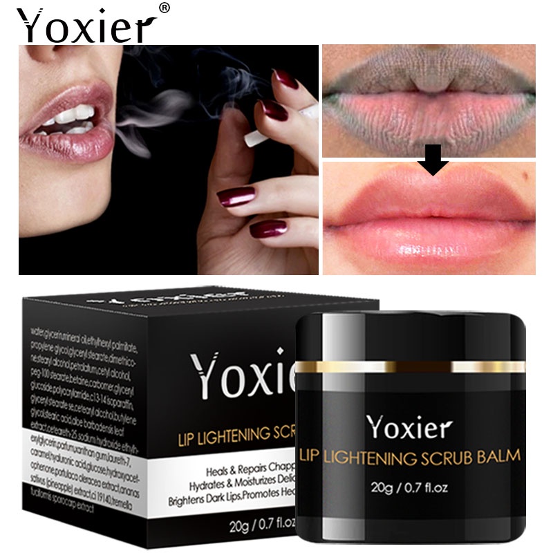 Yoxier Lip Lightening Scrub Balm Moisturizing Whitening Exfoliate