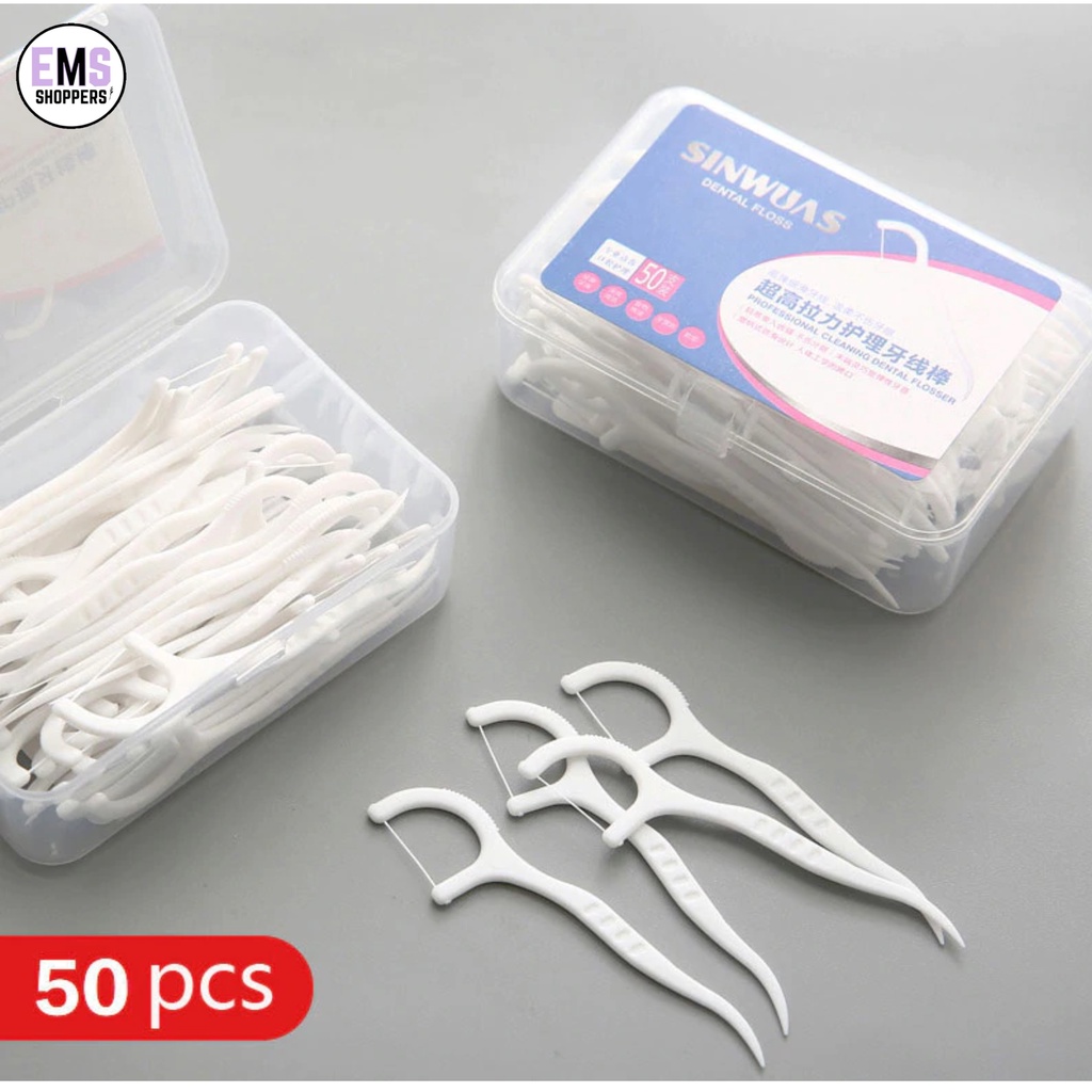 Dental Floss 50 pcs/set Flosser Teeth /Thread Toothpick stick Dental