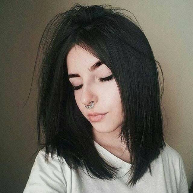 black hair