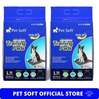 BUNDLE Pet Soft Philippines Pet Soft Carbon Activated Training Pads With Anti Slip Stickers