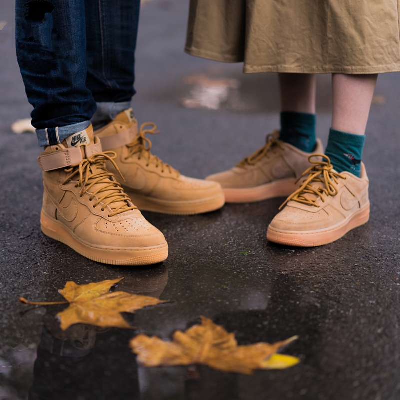 wheat colored air force ones