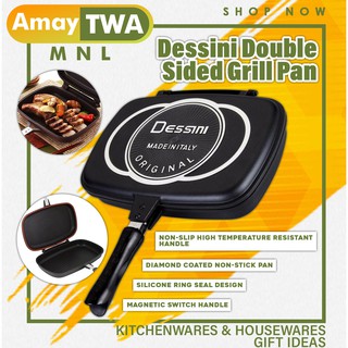 Dessini Non-stick Double-sided Pressure Grill Pan-36cm + Free Gift