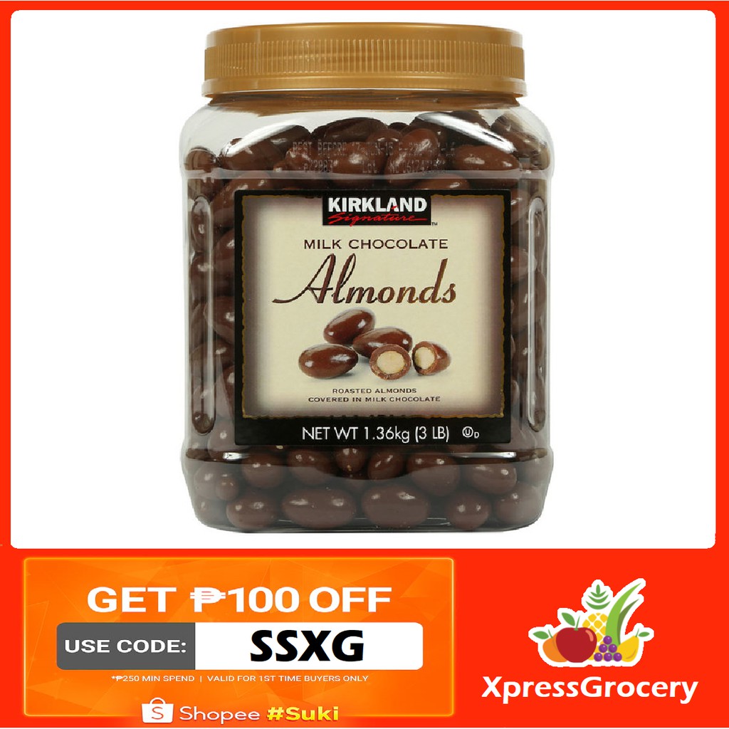 KIRKLAND Milk Chocolate Almonds 1.36kg Shopee Philippines