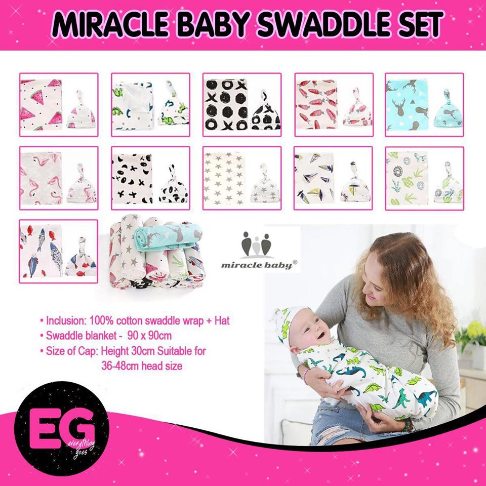 organic swaddle set
