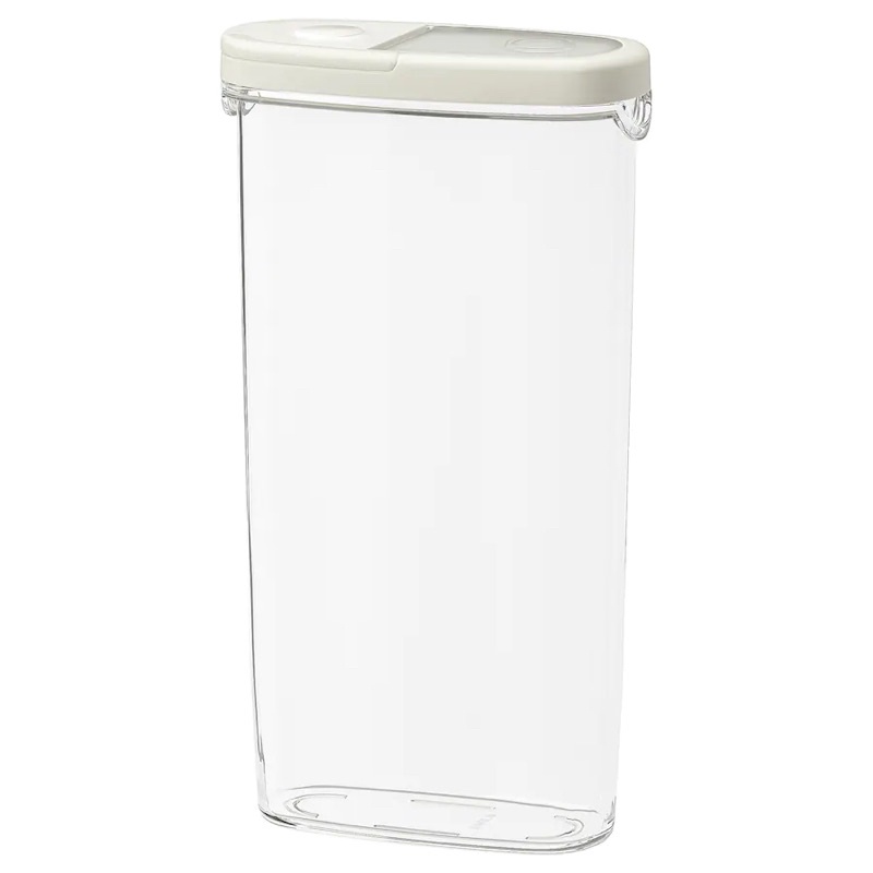 IKEA 365+ Dry food jar with lid, clear/white Shopee Philippines
