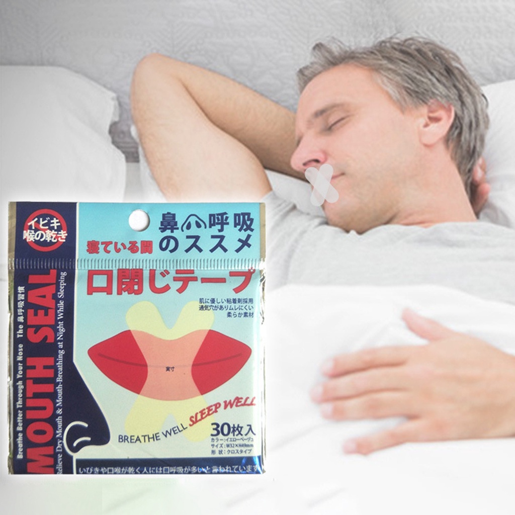 HOMENHOME 30Pcs AntiSnoring Nose Ventilated Nasal Strips Nose