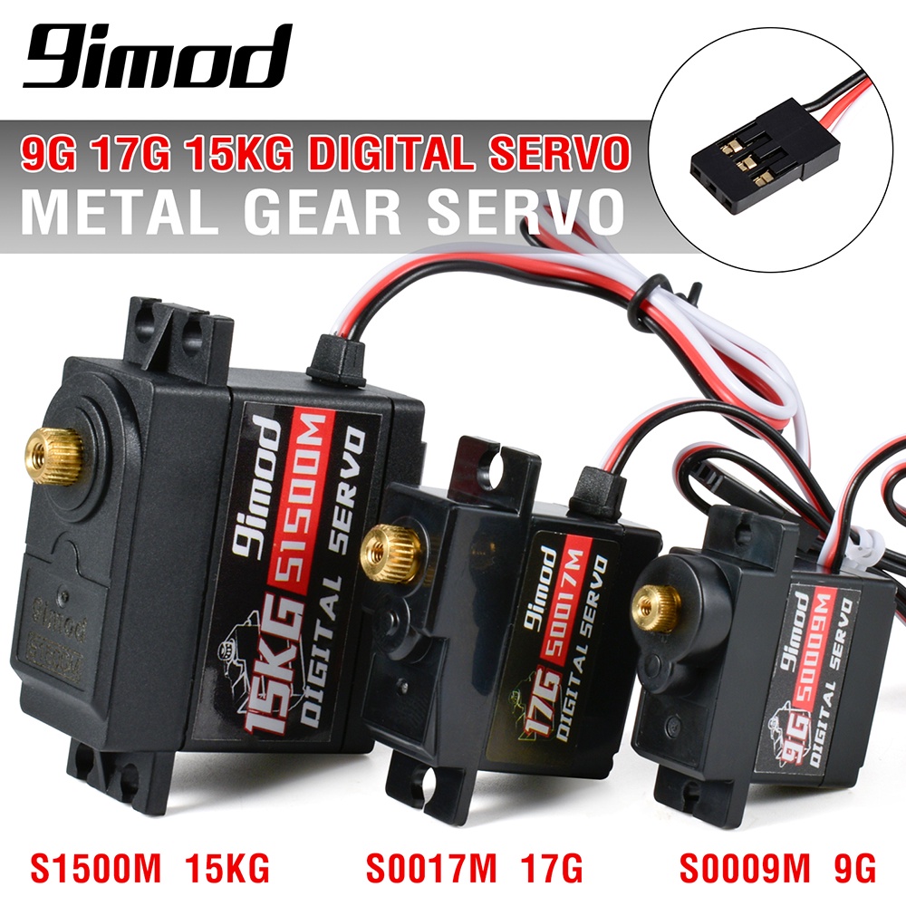 9IMOD Servo S0009M/S0017M /S1500M Servo 9g /17g / 15kg Metal Gear