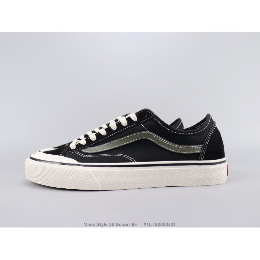 vans style 36 black and grey