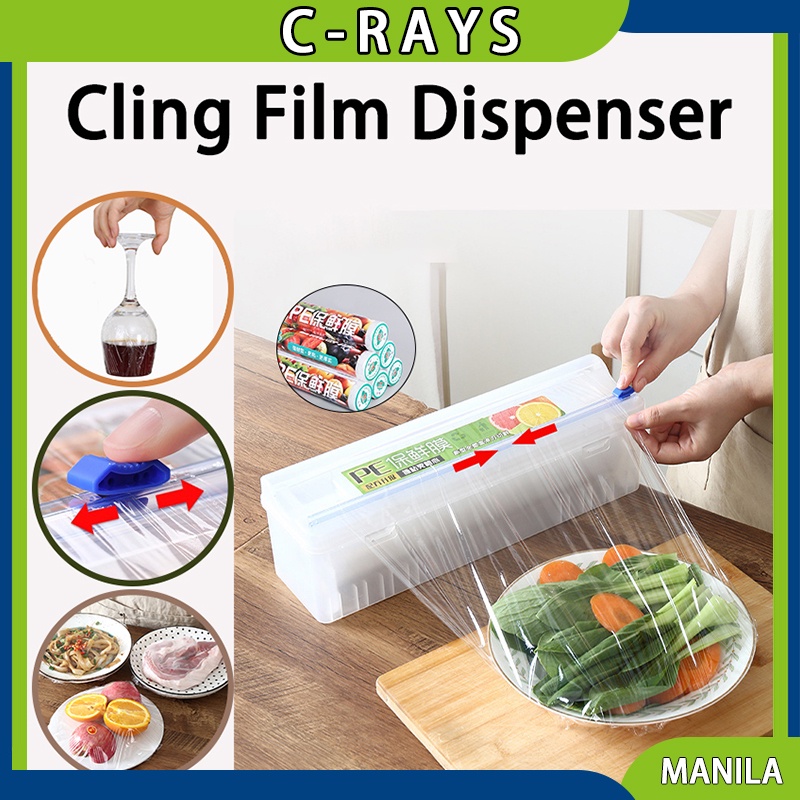 Cling Film Cutter PE Cling Film Storage Box Food Wrap Cutter With ...