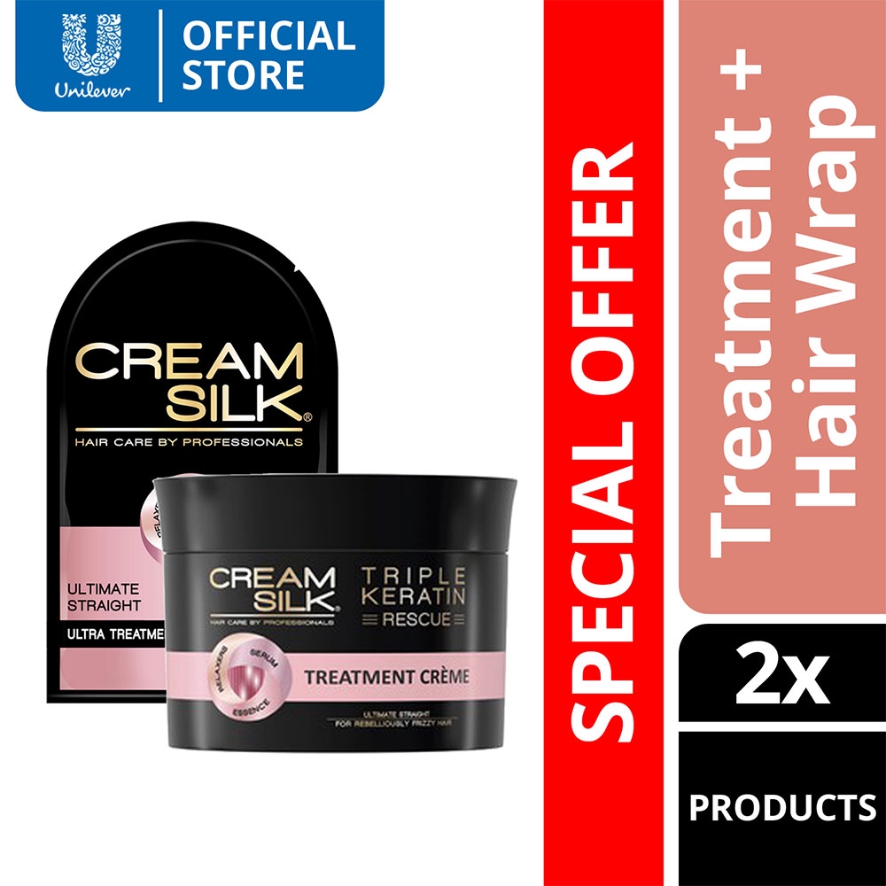 Cream SIlk Ultra Keratin Treatment Creme 200ml and Ultimate Straight