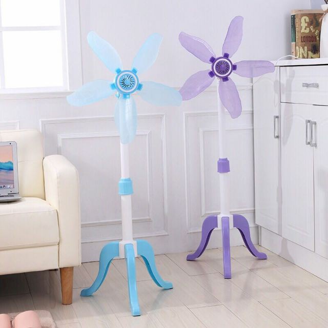 Foldable Stand Fan 5 Blades Adjustable Stand Fan Portable Stand Fan