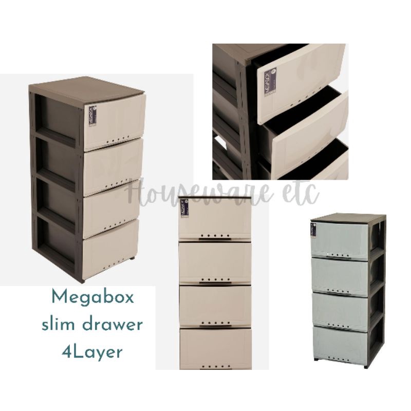 MEGABOX SLIM DRAWER 4 LAYER Shopee Philippines